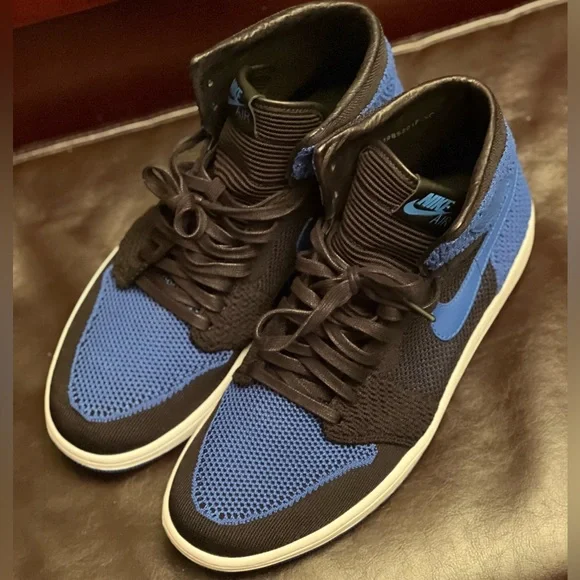 Air Jordan 1 Hi Retro OG Flyknit Sz 13 Royal Blue Nike Air Jordan 1 Ultra High Retro Black Sport Royal Blue 13  main image 2